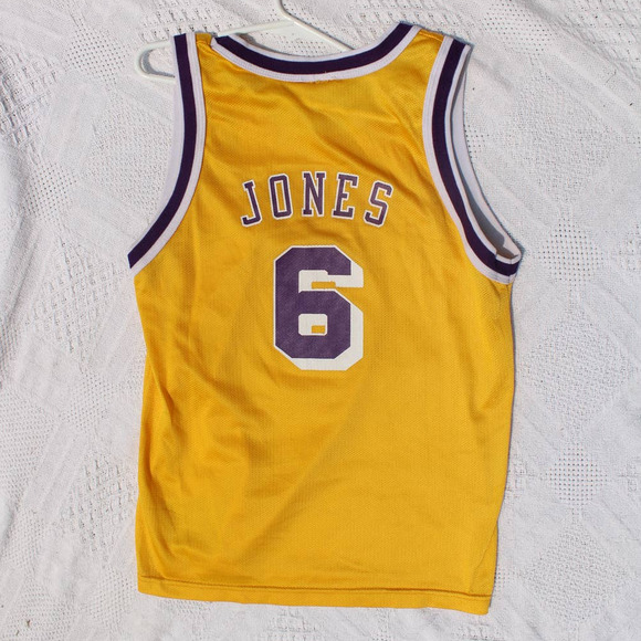 Vintage Champion Eddie Jones LA Lakers jersey Youth Medium 10-12 - Picture 3 of 6